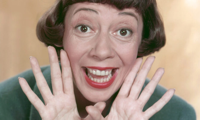 Actress Imogene Coca Poses For A Portrait