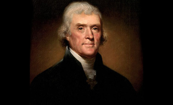 Thomas Jefferson by Rembrandt Peale, 1800