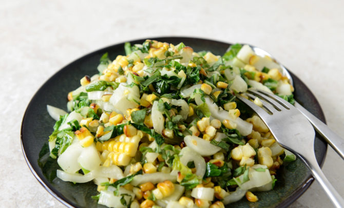 grilled-corn-bok-choy-salad