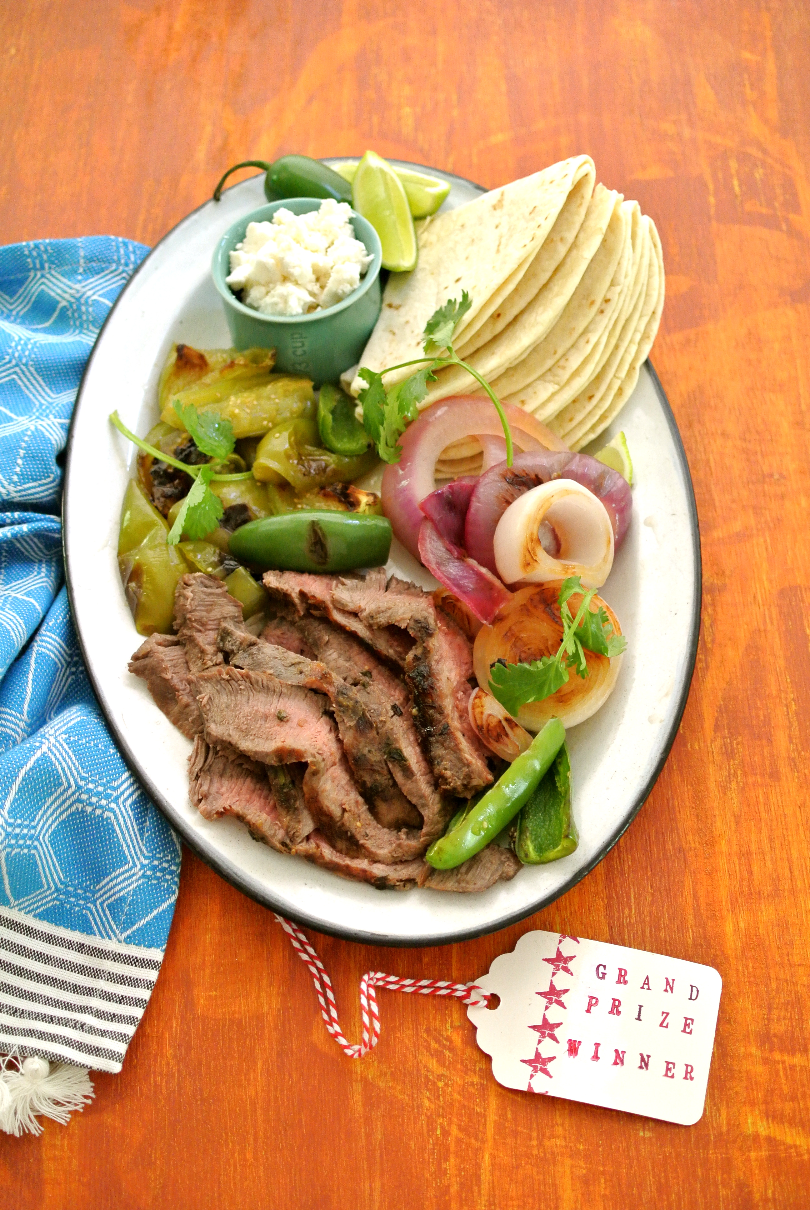 Grilled Steak Tacos with Tomatillos, Onions and Peppers - American Profile