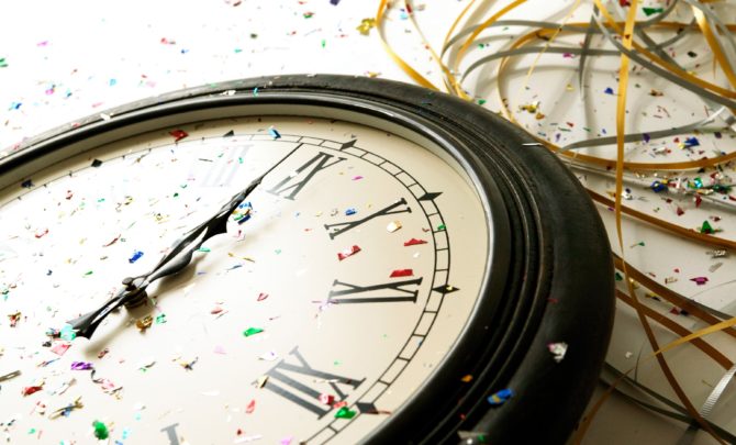 clock with decorations
