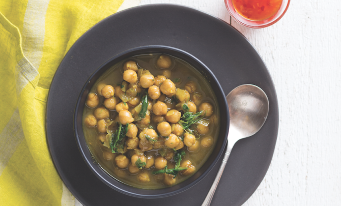 Chickpea-Spinach Curry